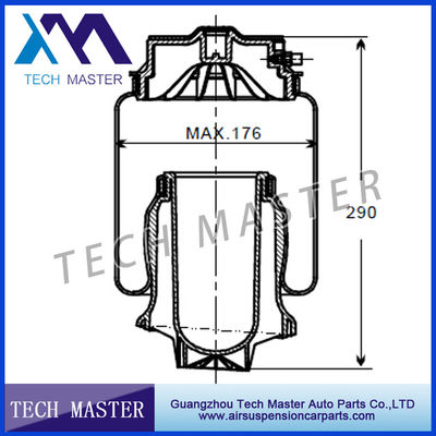 मर्सिडीज W164 1643201025 रियर एयर सस्पेंशन बेलोज़ के लिए एयर स्ट्रट बैग